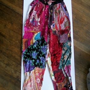 SACRED THREADS FLORAL RAYON MULTICOLOR PANTS